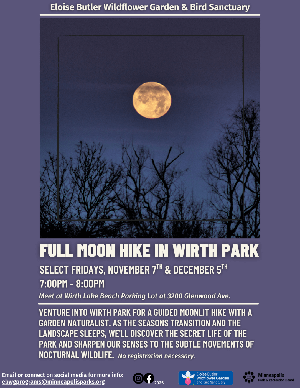 full moon hike poster