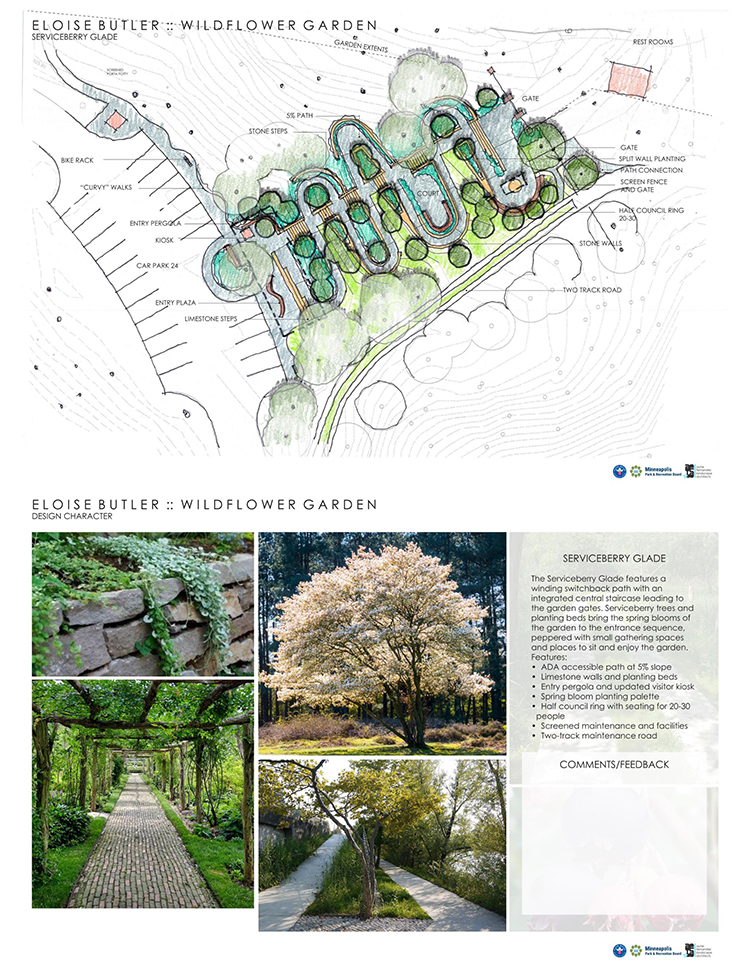 alternative 1 for the garden entrance plan