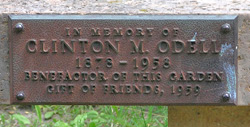 Odell Upland Bench Plaque