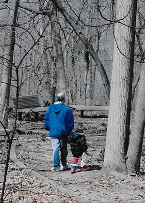old and young walker