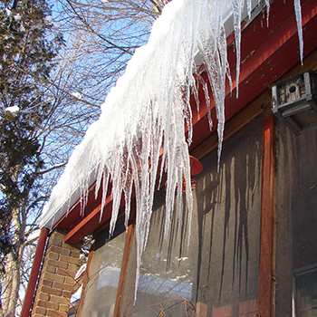 icicles on house